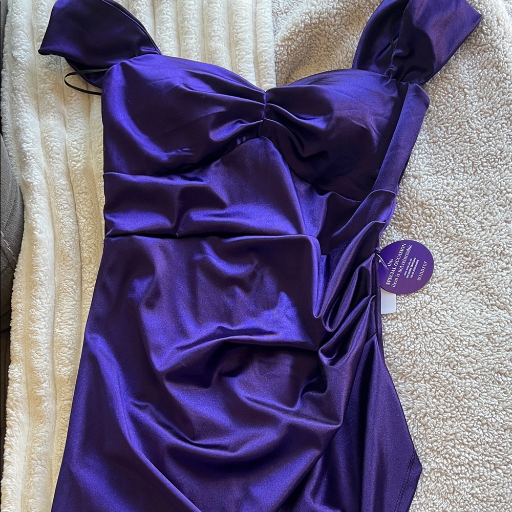 Windsor Deep Purple Satin Dress